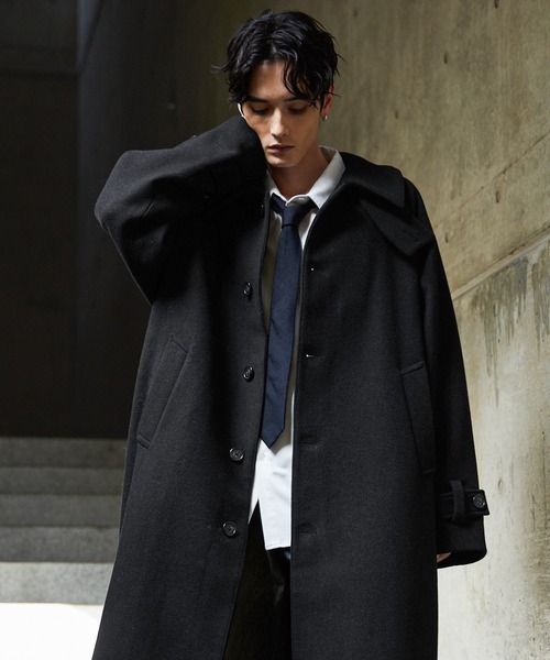 CLEL（クレイル）の「【CLEL】Wool Blend Tech Melton Soutien Collar