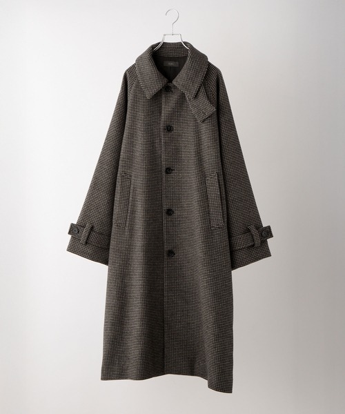 セール】【CLEL】Wool Blend Tech Melton Soutien Collar Coat