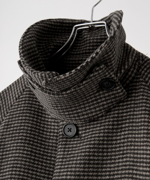 セール】【CLEL】Wool Blend Tech Melton Soutien Collar Coat