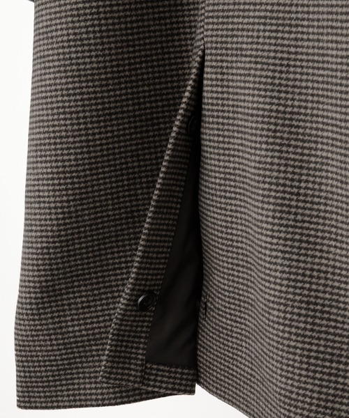 CLEL】Wool Blend Tech Melton Soutien Collar Coat / ウールブレンド