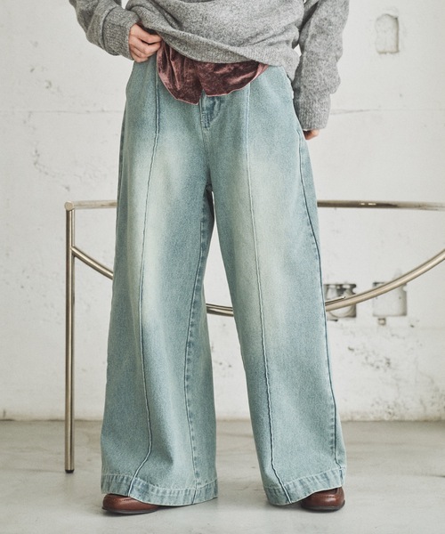 BAGGY DENIM PANTS Johndoe デニム バギー ギミック BAGGY DENIM PANTS Johndoe デニム バギー ギミック
