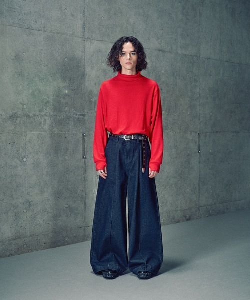 CASPER JOHN（キャスパージョン）の「15oz baggy denim pants/15ozバギーデニムパンツ（デニムパンツ・メンズ・ブルー/インディゴブルー/ブラック・SMALL/X-SMALL/LARGE/MEDIUM）」の11枚目の写真