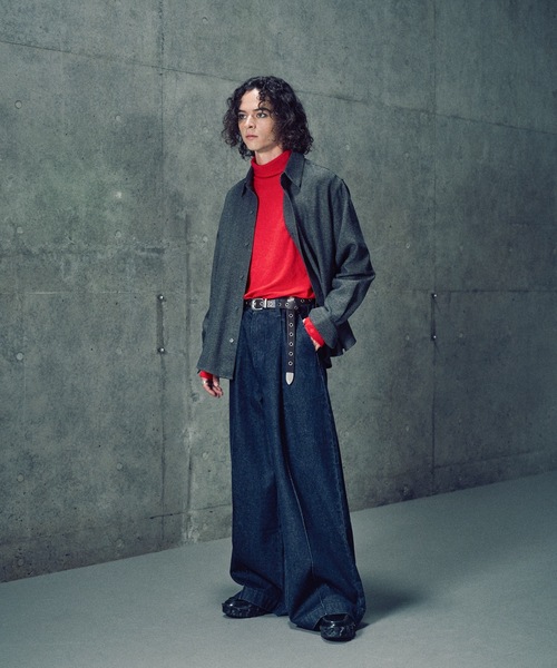 CASPER JOHN（キャスパージョン）の「15oz baggy denim pants/15ozバギーデニムパンツ（デニムパンツ・メンズ・ブルー/インディゴブルー/ブラック・SMALL/X-SMALL/LARGE/MEDIUM）」の13枚目の写真