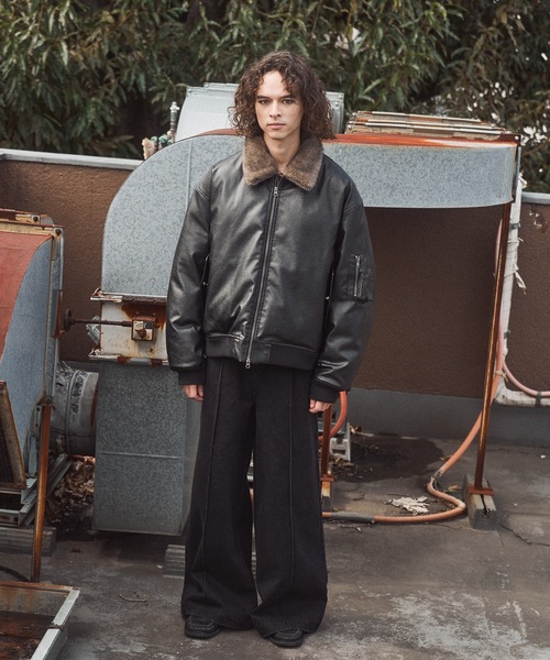 CASPER JOHN（キャスパージョン）の「15oz baggy denim pants/15ozバギーデニムパンツ（デニムパンツ・メンズ・ブルー/インディゴブルー/ブラック・SMALL/X-SMALL/LARGE/MEDIUM）」の6枚目の写真