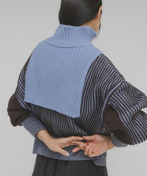 ☆ のんき※プロフィール必読※様　ハンドメイドニット ☆ レイヤードハーフZIPニット（ニット/セーター）｜KBF（ケイビーエフ