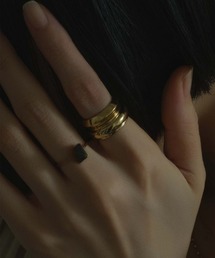 Bilan（ビラン）の「【Bilan】Double ring/凹凸リング 太め（リング）」