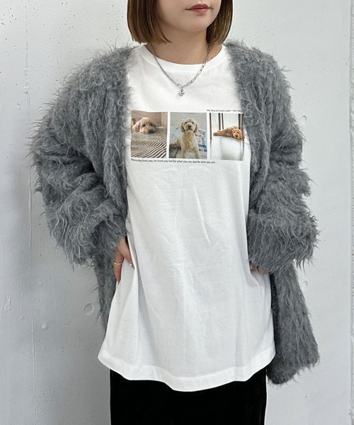 archives(アルシーヴ)の「ドッグロゴアソートロンTEE(Tシャツ/カットソー・レディース・オフホワイト/ホワイト・MEDIUM)」の2枚目の写真