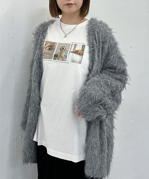 archives(アルシーヴ)の「ドッグロゴアソートロンTEE(Tシャツ/カットソー・レディース・オフホワイト/ホワイト・MEDIUM)」の5枚目の写真