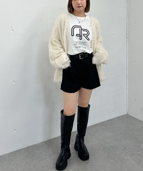 archives(アルシーヴ)の「ドッグロゴアソートロンTEE(Tシャツ/カットソー・レディース・オフホワイト/ホワイト・MEDIUM)」の3枚目の写真