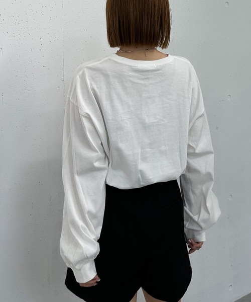 archives(アルシーヴ)の「ドッグロゴアソートロンTEE(Tシャツ/カットソー・レディース・オフホワイト/ホワイト・MEDIUM)」の12枚目の写真