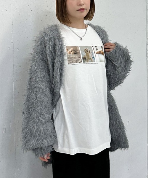 archives(アルシーヴ)の「ドッグロゴアソートロンTEE(Tシャツ/カットソー・レディース・オフホワイト/ホワイト・MEDIUM)」の6枚目の写真