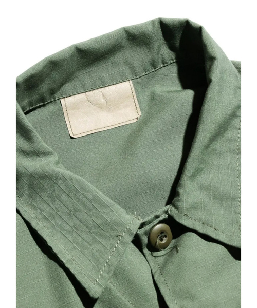 ABAHOUSE（アバハウス）の「【U.S MILITARY】 JUNGLE FATIGUE JACKET COMMERCIAL MODEL OZONE WASHED REGULAR/ミリタリー/ワークジャケット【WEB限定】（ブルゾン・メンズ・グリーン系その他・L/XL）」の3枚目の写真