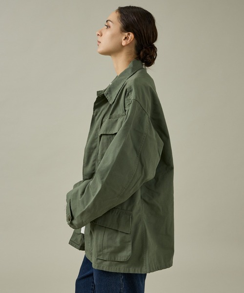ABAHOUSE(アバハウス)の「【U.S MILITARY】 JUNGLE FATIGUE JACKET COMMERCIAL MODEL OZONE WASHED REGULAR/ミリタリー/ワークジャケット【WEB限定】(ブルゾン・メンズ・グリーン系その他・L/XL)」の8枚目の写真