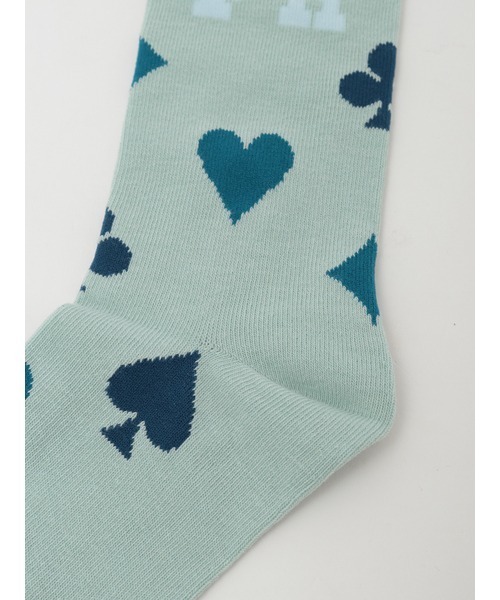 PINK HOUSE（ピンクハウス）の「PHロゴトランプ柄ソックス（ソックス/靴下・レディース・ブラック/ブルー/オレンジ/キナリ/レッド・フリー）」の9枚目の写真