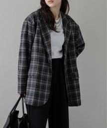 SUGAR BISKET | チェック柄テーラードジャケット(テーラードジャケット)