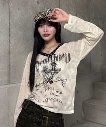 ZIPPER CLUB（ZIPPER CLUB ジッパークラブ）の「Vneck cross seir knit（ニット/セーター・メンズ）」
