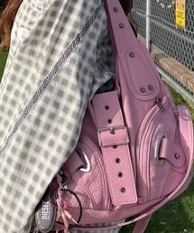 おしゃれスタ（オシャレスタ）の「ベルトデザインショルダーバッグ（ショルダーバッグ）」