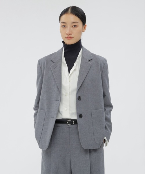 マーガレットハウエル 日本製 手洗いコットンリネン テーラードジャケット MARGARET HOWELL（マーガレットハウエル）の「COTTON LINEN