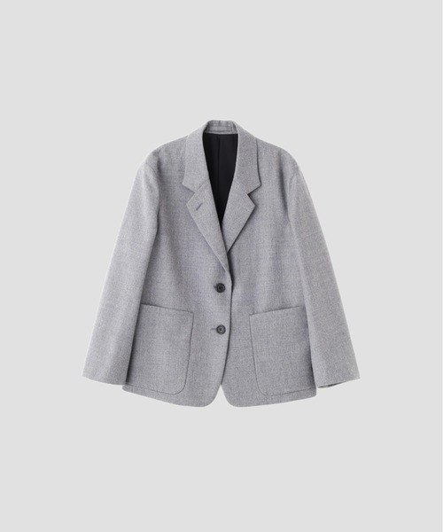 MARGARET HOWELL(マーガレットハウエル)の「FLANNEL WOOL(テーラードジャケット・レディース・グレー/ネイビー・1/2)」の8枚目の写真