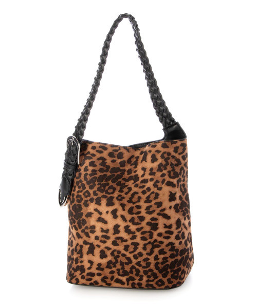 cache cache(カシュ カシュ)の「カシュカシュ cachecache / メッシュハンドル2wayワンショルダー(ショルダーバッグ・レディース・ブラック/レオパード・FREE)」の2枚目の写真