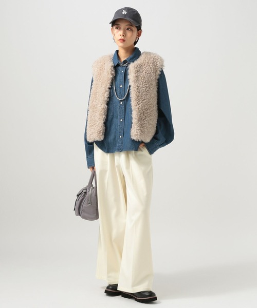 BAYFLOW(ベイフロー)の「裏起毛ワイドイージーパンツ(その他パンツ・レディース・アイボリー/ブラック/グレー・SMALL/MEDIUM)」の17枚目の写真