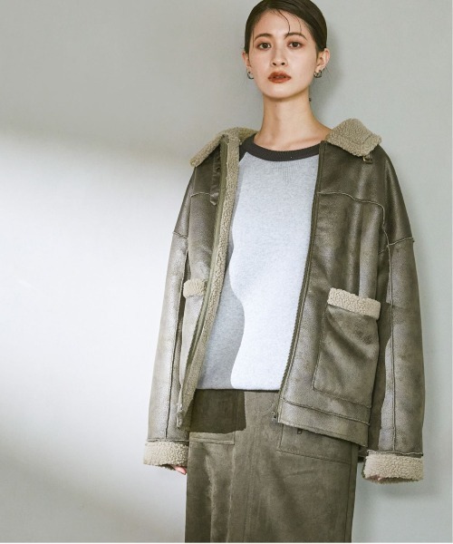 LAKOLE（ラコレ）の「フェイクムートンブルゾン / 496678（ムートン