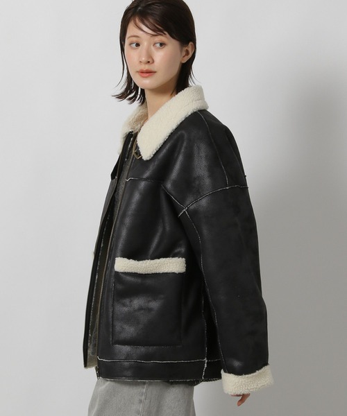 LAKOLE（ラコレ）の「フェイクムートンブルゾン / 496678（ムートン