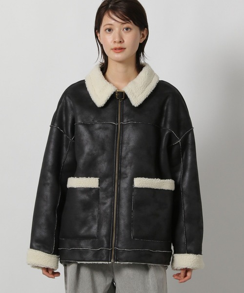 セール】フェイクムートンブルゾン / 496678（ムートンコート