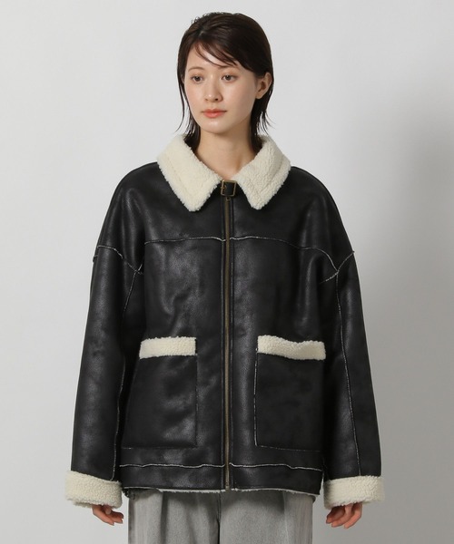 セール】フェイクムートンブルゾン / 496678（ムートンコート