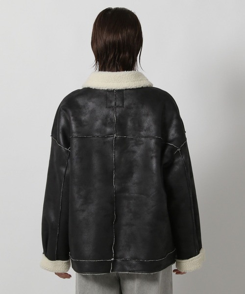 LAKOLE（ラコレ）の「フェイクムートンブルゾン / 496678（ムートン