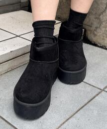 INGNI | 厚底フェイクムートンブーツ(ブーツ)