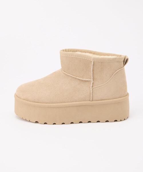 INGNI（イング）の「厚底フェイクムートンブーツ（ブーツ・レディース・ブラック/ブラウン/ベージュ・M/L）」の18枚目の写真