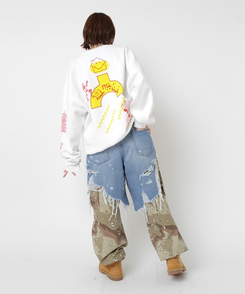 RNA(アールエヌエー)の「M2579 フィールプリントトレーナー(スウェット・レディース・ホワイト/アッシュグレー/ブラック・MEDIUM)」の14枚目の写真