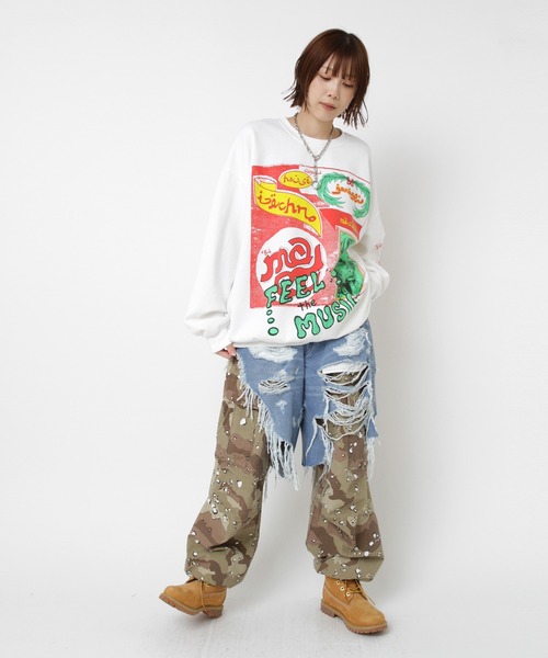 RNA(アールエヌエー)の「M2579 フィールプリントトレーナー(スウェット・レディース・ホワイト/アッシュグレー/ブラック・MEDIUM)」の16枚目の写真