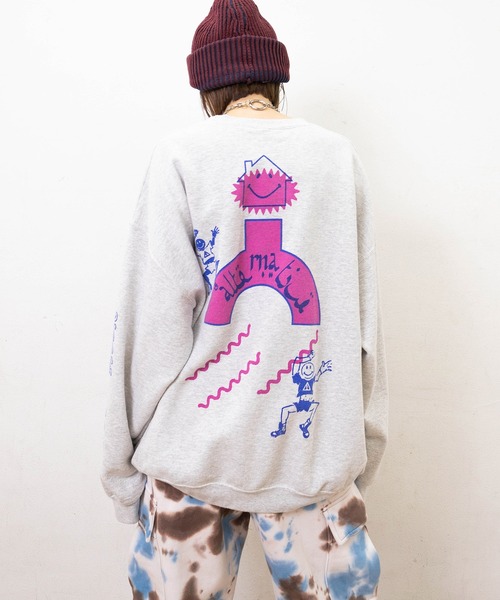 RNA(アールエヌエー)の「M2579 フィールプリントトレーナー(スウェット・レディース・ホワイト/アッシュグレー/ブラック・MEDIUM)」の21枚目の写真