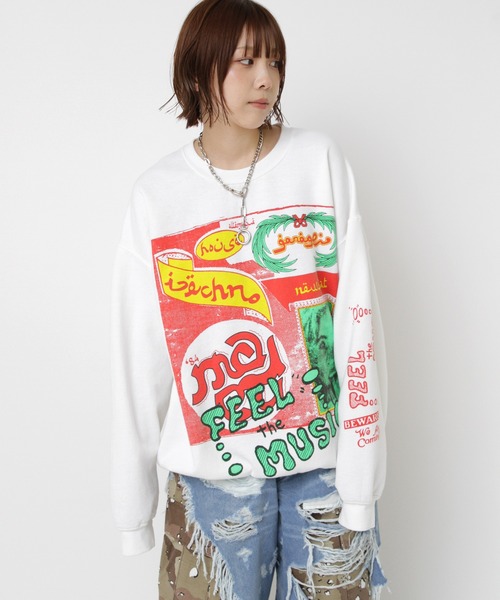 セール】M2579 フィールプリントトレーナー（スウェット）｜RNA