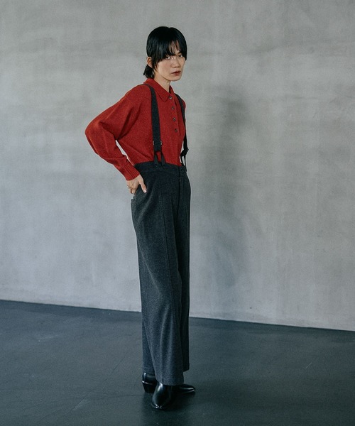 LEPSIM(レプシィム)の「メルトンサス付きパンツ 581678(その他パンツ・レディース・チャコールグレー/ベージュ/ブラック・FREE)」の22枚目の写真