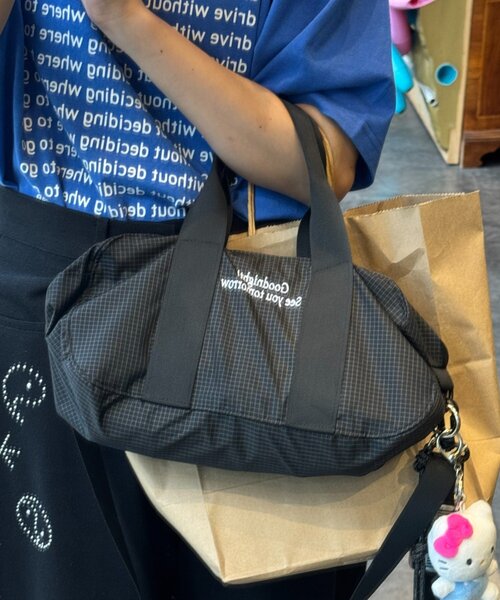 CIAOPANIC TYPY（チャオパニックティピー）の「【UNISEX】ナイロンアソート柄ミニボストンバッグ（トートバッグ・レディース・カーキ/ブラック/ブラウン/グリーン・ONE SIZE）」の5枚目の写真