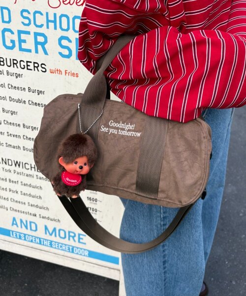 UNISEX】ナイロンアソート柄ミニボストンバッグ（トートバッグ