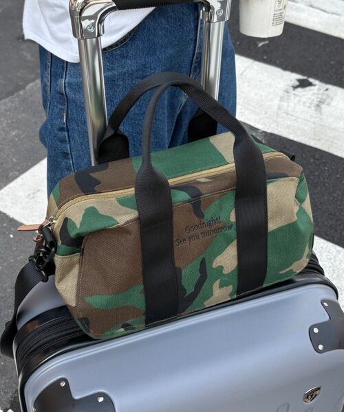 セール】【UNISEX】ナイロンアソート柄ミニボストンバッグ（トート