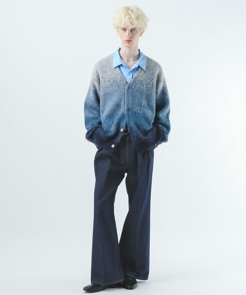 HARE(ハレ)の「【Wrangler×HARE SET UP対応】2タックデニムワイドパンツ(HARE)(デニムパンツ・メンズ・ブラック/ネイビー・SMALL/MEDIUM)」の19枚目の写真