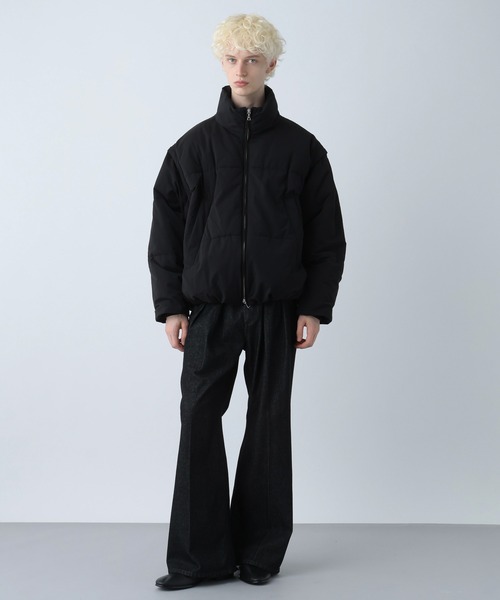 HARE(ハレ)の「【Wrangler×HARE SET UP対応】2タックデニムワイドパンツ(HARE)(デニムパンツ・メンズ・ブラック/ネイビー・SMALL/MEDIUM)」の13枚目の写真