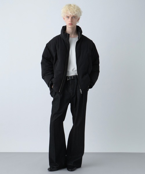 HARE(ハレ)の「【Wrangler×HARE SET UP対応】2タックデニムワイドパンツ(HARE)(デニムパンツ・メンズ・ブラック/ネイビー・SMALL/MEDIUM)」の14枚目の写真