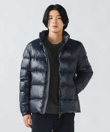 シャイニー スタンドカラー ダウン ジャケット
