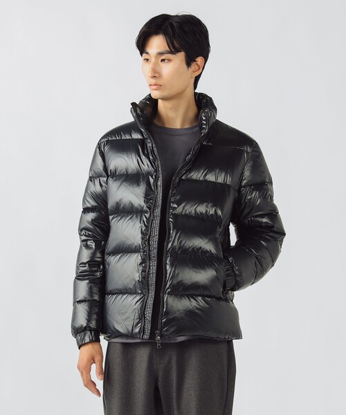 BEAMS HEART（ビームスハート）の「【650フィルパワー＆ホワイトダックダウン】シャイニー スタンドカラー ダウン ジャケット/Shiny Stand Collar Down Jacket（ダウンジャケット/コート・メンズ・ブラック/ネイビー・S/M/L/XL）」の2枚目の写真