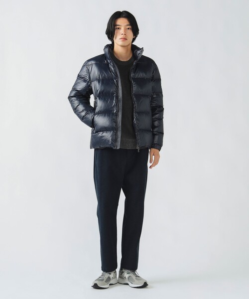 BEAMS HEART（ビームスハート）の「【650フィルパワー＆ホワイトダックダウン】シャイニー スタンドカラー ダウン ジャケット/Shiny Stand Collar Down Jacket（ダウンジャケット/コート・メンズ・ブラック/ネイビー・S/M/L/XL）」の6枚目の写真