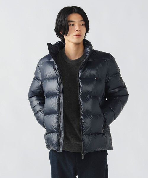 BEAMS HEART（ビームスハート）の「【650フィルパワー＆ホワイトダックダウン】シャイニー スタンドカラー ダウン ジャケット/Shiny Stand Collar Down Jacket（ダウンジャケット/コート・メンズ・ブラック/ネイビー・S/M/L/XL）」の7枚目の写真