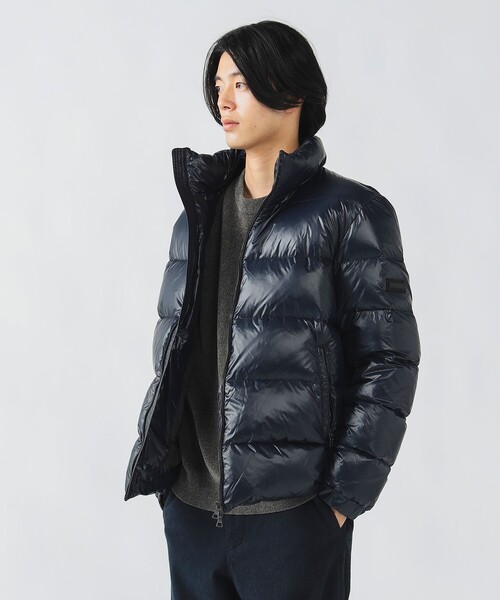 BEAMS HEART（ビームスハート）の「【650フィルパワー＆ホワイトダックダウン】シャイニー スタンドカラー ダウン ジャケット/Shiny Stand Collar Down Jacket（ダウンジャケット/コート・メンズ・ブラック/ネイビー・S/M/L/XL）」の8枚目の写真