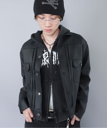 短丈合皮ジャケットブルゾン/2ndデザイン/ショート丈/ユニセックス