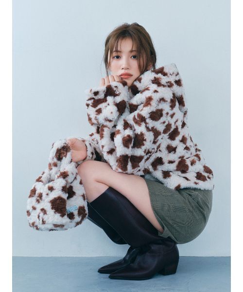 FURFUR(ファーファー)の「クロスベルトショートパンツ(その他パンツ・レディース・チェック/ブラック/グレー・F)」の5枚目の写真